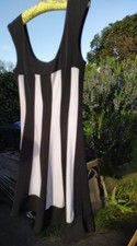 Black White Panel Dress