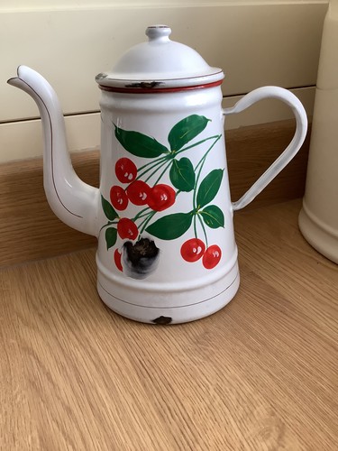 Pretty vintage french enamel - vintage,
