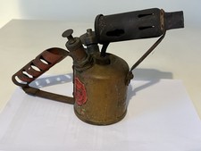 Vintage MONITOR No. 132 Brass Paraffin Blow Torch Lamp British Made - Untested