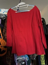 Red Pinup Girl Clothing Sabrina Top