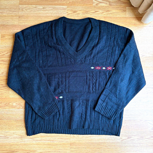 Men black neck cable - men’s,