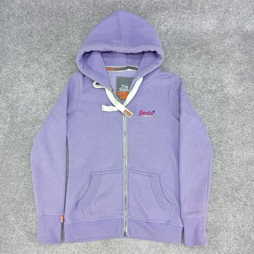Superdry purple thick hoodie - purple,