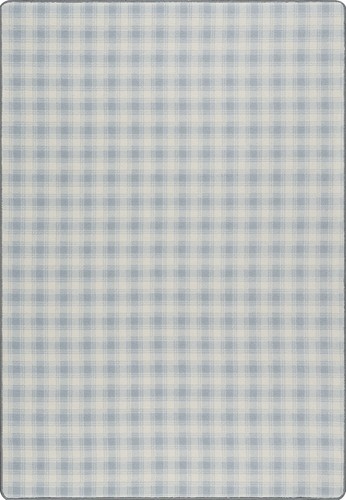 Milliken bluebell plaid boxes - bluebell,
