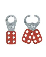 Mcb  Lock Lockout Standard Hasp 25mm Steel Red LOTO x1