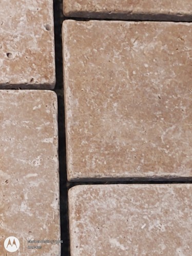 Travertine tiles 10x10x1cm - travertine,