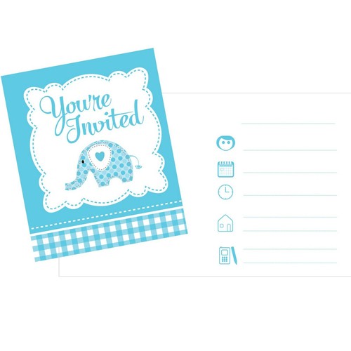 Blue elephant christening - elephant,