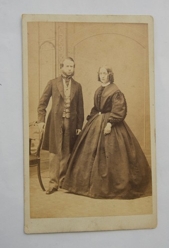 Cdv victorian couple - victorian,