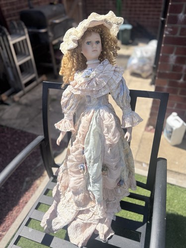 Vintage style porcelain doll - porcelain,