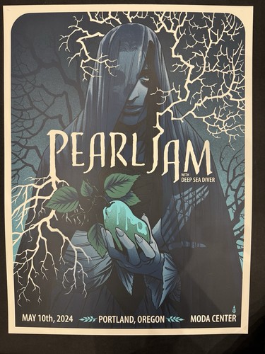 Pearl jam portland 2024 poster - pearl,