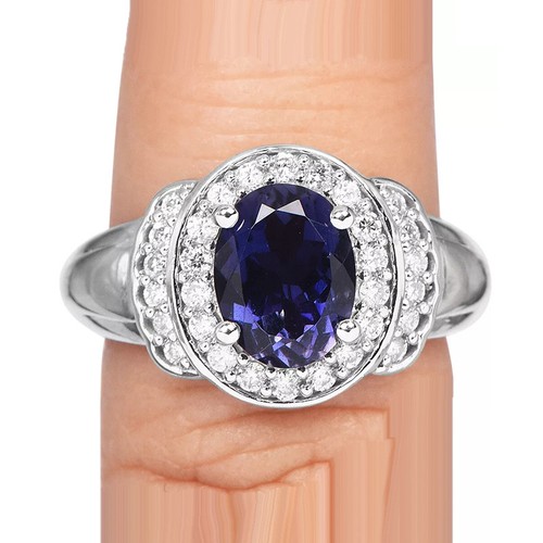 Oval cut blue sapphire - 3,
