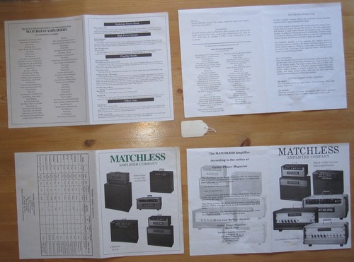 Vintage matchless brochures - matchless,