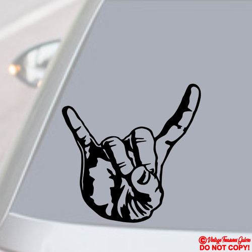 Sign the horns - vinyl, decal
