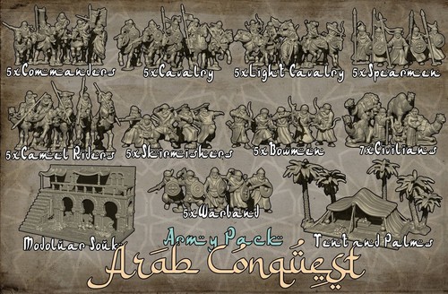 15mm arab conquest wargames - arab,