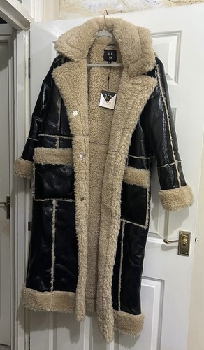 Qed london vinyl longline coat - qed,