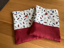 Homemade fabric Book Cover Sleeve 8” X 11”