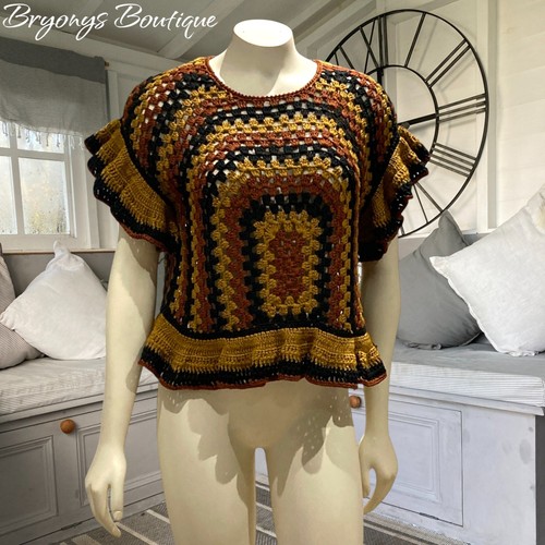 Zara crochet jumper knit top - zara,