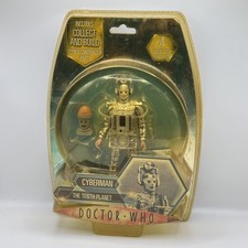 Doctor Who CYBERMAN 5" Figure The Tenth Planet - Collect & Build SUN DAMAGED BOX