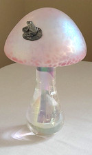 Pale Pink Mushroom with Frog