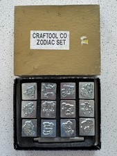 Vintage 12pc Leather stamps