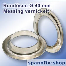 Round Eyelets Ø 40 MM Brass