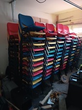 Scholar Plastic Chair With Metal Legs - Various Colours Available