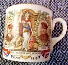 Beatty and Haig for fredom and Honour Peace 1919 mug