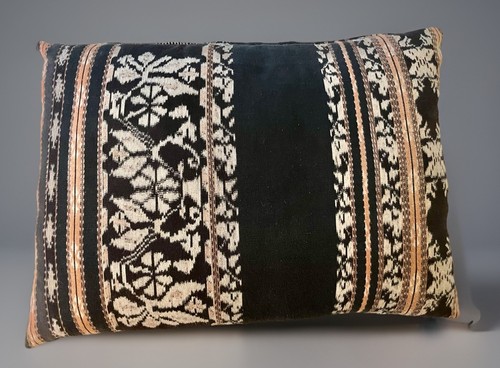 Vintage large old ikat - large, pillow