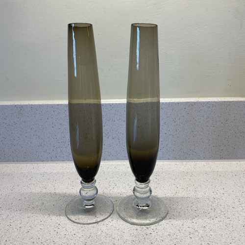 Vintage smoked glass - vintage, flute