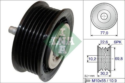 Ina belt deflection pulley - deflection,