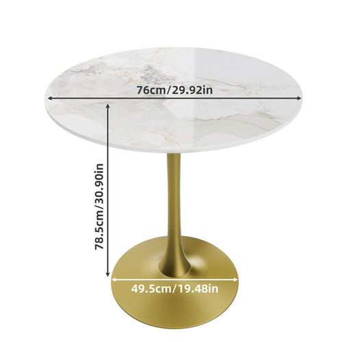 Round dining table marble - round,
