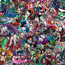  Sticker Bomb sheet 500mm by 500mm Euro Vinyl Decal Wrap Car Van desk Suicide S 