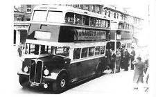 Vintage Photograph Double Decker Bus -Tunbridge Wells Maidstone & District (BU9)