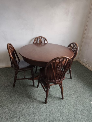 Vintage solid wood - solid, round