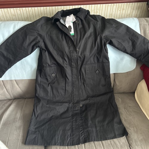 Elle waxed cotton long coat - elle,