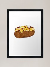 Baked Potato Framed Art Print