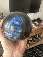 Labradorite Crystal Sphere (Blue Flash) 1159g
