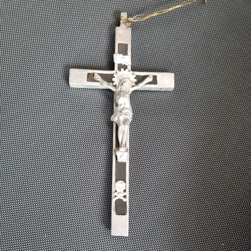 Antique italian cross memento - cross,
