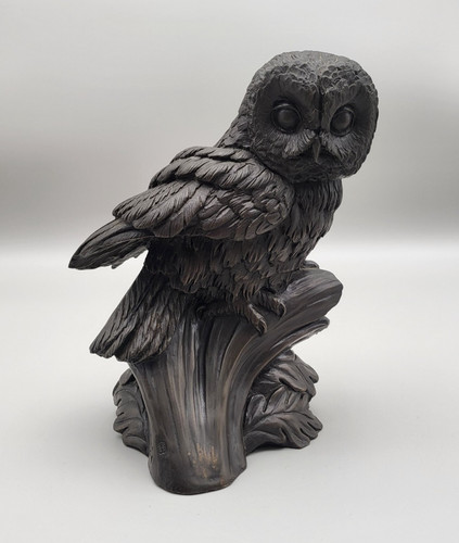 Heredities large owl - heredities, sculpture