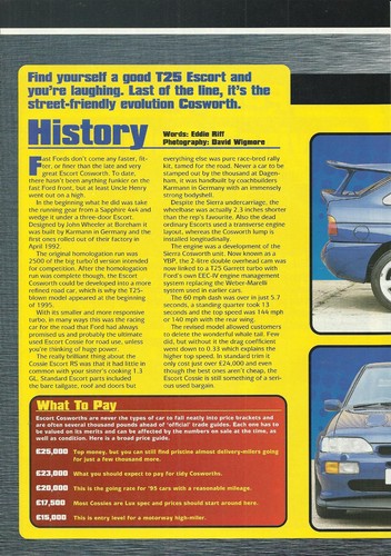 Ford escort cosworth t25 - escort,