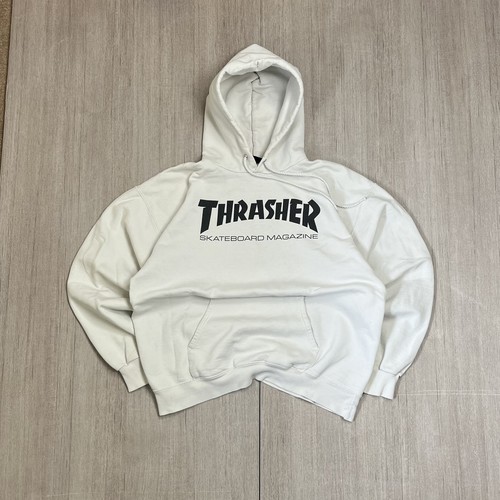 Thrasher men white hoodie - thrasher,