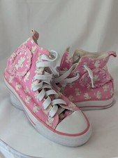 Disney Minnie Mouse Pink Trainers Parks Paris Exclusive High Top Shoe UK Size 5