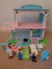 ELC Wooden Rosebud Hospital Figures & Furniture Playset