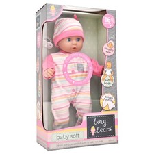 Baby Soft Tiny Tears Doll 15" (38cm) Soft bodied with 16 sounds - Age 10 mths +