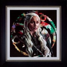 ZINSKY 'MOTHER OF DRAGONS' LTD. EDT.CANVAS GICLEE ON BOARD FRAMED 
