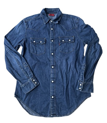 Levi shirt dark blue denim - dark,