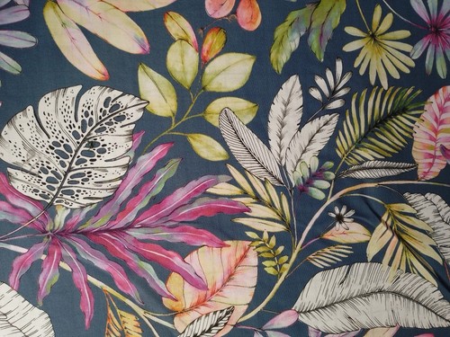 Studio navy tropical floral - navy,