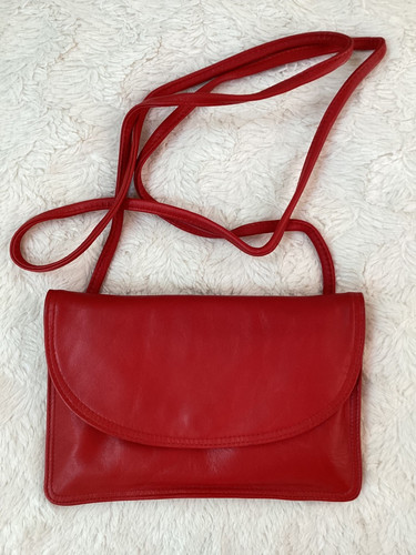 Small tula red leather - red,