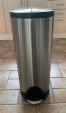 Simplehuman CW1824 - 30L  Pedal Bin, Brushed Stainless Steel Butterfly Wing Lid