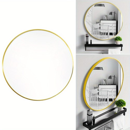 60cm round gold - gold, mirror