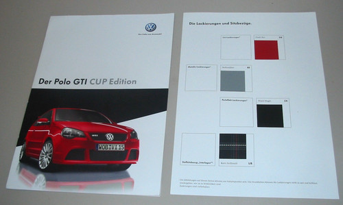 Auto prospekt polo gti cup - auto,